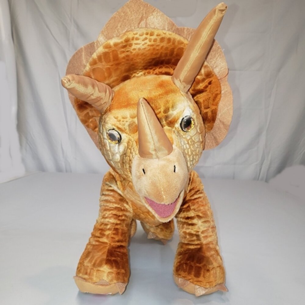 BAB Roaring Triceratops Dinosaur - Free standing 08/2021 16" Watch video!